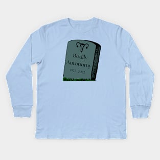 Bodily Autonomy RIP Kids Long Sleeve T-Shirt